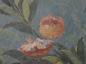 detail showing partially eaten pomegranate, triclinium of Livia, Palazzo Massimo alle Terme