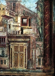 Cityscape from the Boscoreale frescoes, Metropolitan Museum, New York