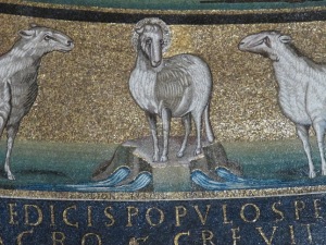 Detail, apse Basilica of Saints Cosmas and Damian